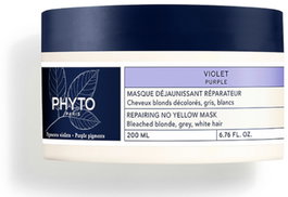 Phyto Masque Anti-Jaune Phyto Violet - Masque Crème Réparateur pour Cheveux, 200 ml